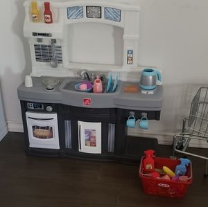Kitchen and shopping cart